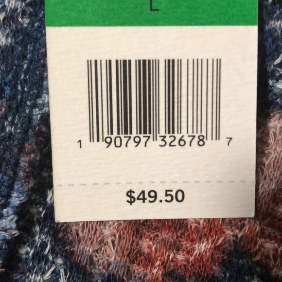 William Rast Knit Top Floral SZ L New with Tags! - Picture 5 of 5